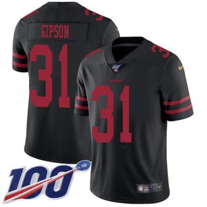 Delightful 49ers #31 Tashaun Gipson Black Alternate Youth Stitched NFL 100th Season Vapor Limited Jersey