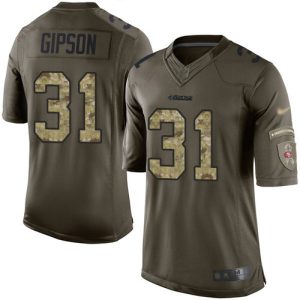High - quality 49ers #31 Tashaun Gipson Green Youth Stitched NFL Limited 2015 Salute To Service Jersey