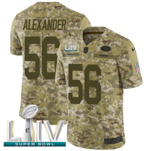 Delightful 49ers #56 Kwon Alexander Camo Super Bowl LIV 2020 Youth Stitched NFL Limited 2018 Salute To Service Jersey