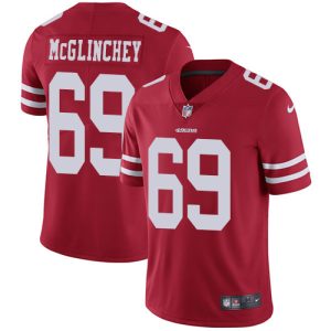 Superb 49ers #69 Mike McGlinchey Red Team Color Youth Stitched NFL Vapor Untouchable Limited Jersey