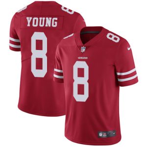 Fantastic 49ers #8 Steve Young Red Team Color Youth Stitched NFL Vapor Untouchable Limited Jersey