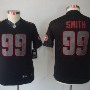 Finest 49ers #99 Aldon Smith Black Impact Youth Stitched NFL Limited Jersey