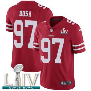 Finest 49ers #97 Nick Bosa Red Super Bowl LIV 2020 Team Color Youth Stitched NFL Vapor Untouchable Limited Jersey