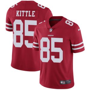 Impressive 49ers #85 George Kittle Red Team Color Youth Stitched NFL Vapor Untouchable Limited Jersey