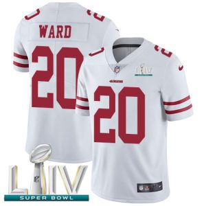 Exceptional 49ers #20 Jimmie Ward White Super Bowl LIV 2020 Youth Stitched NFL Vapor Untouchable Limited Jersey