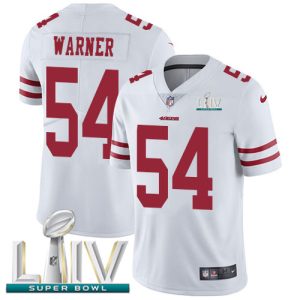 Impressive 49ers #54 Fred Warner White Super Bowl LIV 2020 Youth Stitched NFL Vapor Untouchable Limited Jersey