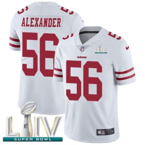 Exceptional 49ers #56 Kwon Alexander White Super Bowl LIV 2020 Youth Stitched NFL Vapor Untouchable Limited Jersey