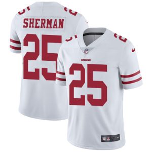 High - quality 49ers #25 Richard Sherman White Youth Stitched NFL Vapor Untouchable Limited Jersey