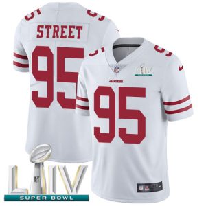 Amazing 49ers #95 Kentavius Street White Super Bowl LIV 2020 Youth Stitched NFL Vapor Untouchable Limited Jersey