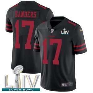 Fantastic 49ers #17 Emmanuel Sanders Black Super Bowl LIV 2020 Alternate Youth Stitched NFL Vapor Untouchable Limited Jersey