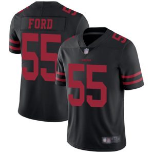 Fantastic 49ers #55 Dee Ford Black Alternate Youth Stitched NFL Vapor Untouchable Limited Jersey