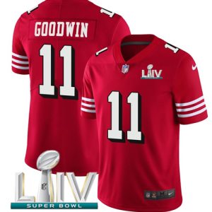 Superb 49ers #11 Marquise Goodwin Red Super Bowl LIV 2020 Team Color Youth Stitched NFL Vapor Untouchable Limited II Jersey
