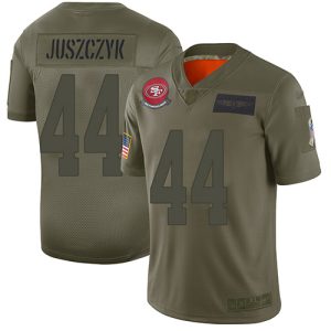 Impressive 49ers #44 Kyle Juszczyk Camo Youth Stitched NFL Limited 2019 Salute to Service Jersey