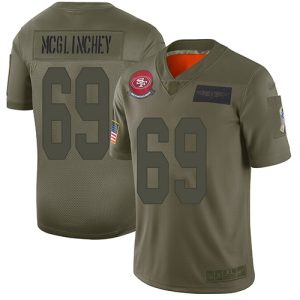 Superb 49ers #69 Mike McGlinchey Camo Youth Stitched NFL Limited 2019 Salute to Service Jersey