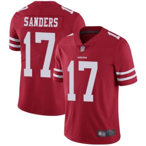 Impressive 49ers #17 Emmanuel Sanders Red Team Color Youth Stitched NFL Vapor Untouchable Limited Jersey