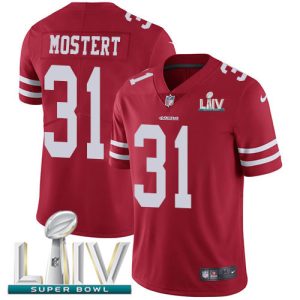 Delightful 49ers #31 Raheem Mostert Red Super Bowl LIV 2020 Team Color Youth Stitched NFL Vapor Untouchable Limited Jersey