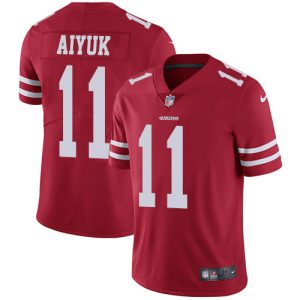 Fantastic 49ers #11 Brandon Aiyuk Red Team Color Youth Stitched NFL Vapor Untouchable Limited Jersey