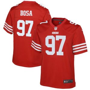 Premium San Francisco 49ers #97 Nick Bosa Scarlet Youth 2022-23 NFL Game Jersey