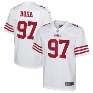 Premium San Francisco 49ers #97 Nick Bosa White Youth 2022-23 NFL Game Jersey