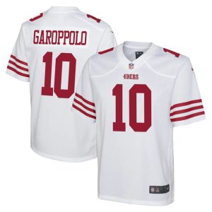 Premium San Francisco 49ers #10 Jimmy Garoppolo White Youth 2022-23 NFL Game Jersey