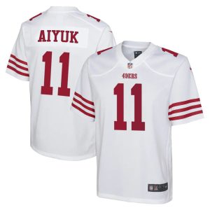 Delightful San Francisco 49ers #11 Brandon Aiyuk White Youth 2022-23 NFL Game Jersey