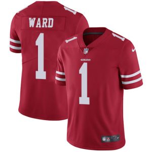 Amazing 49ers #1 Jimmie Ward Red Team Color Youth Stitched NFL Vapor Untouchable Limited Jersey
