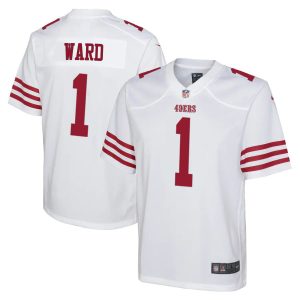 Exceptional San Francisco 49ers #1 Jimmie Ward White Youth 2022-23 NFL Game Jersey