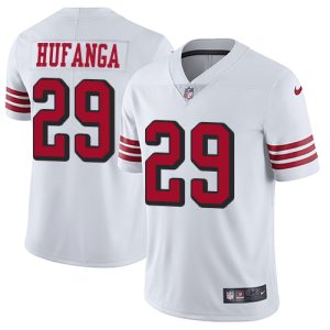 High - quality 49ers #29 Talanoa Hufanga White Rush Youth Stitched NFL Vapor Untouchable Limited Jersey