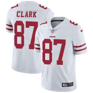 Superb 49ers #87 Dwight Clark White Men's Stitched NFL Vapor Untouchable Limited Jersey
