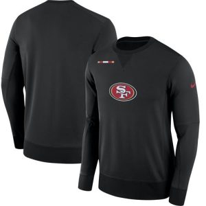 Fantastic Men's San Francisco 49ers Black Sideline Team Logo Performance Sweatshirt