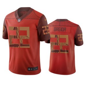 Amazing San Francisco 49ers #22 Matt Breida Orange Vapor Limited City Edition NFL Jersey