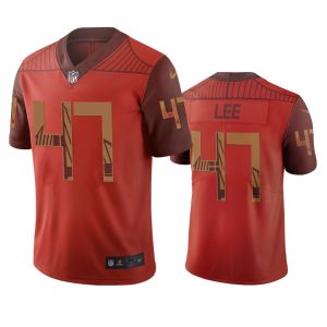 Premium San Francisco 49ers #47 Elijah Lee Orange Vapor Limited City Edition NFL Jersey