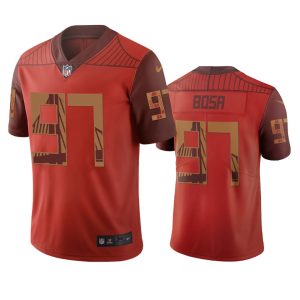 Exceptional San Francisco 49ers #97 Nick Bosa Orange Vapor Limited City Edition NFL Jersey