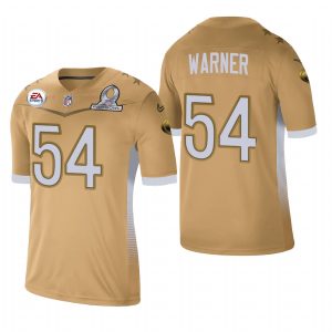 Impressive San Francisco 49ers #54 Fred Warner 2021 NFC Pro Bowl Game Gold NFL Jersey