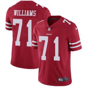 Superb San Francisco 49ers #71 Trent Williams Red Team Color Men's Stitched NFL Vapor Untouchable Limited Jersey