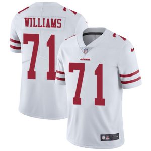 Outstanding San Francisco 49ers #71 Trent Williams White Men's Stitched NFL Vapor Untouchable Limited Jersey