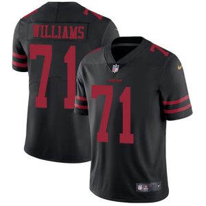 Fantastic San Francisco 49ers #71 Trent Williams Black Alternate Men's Stitched NFL Vapor Untouchable Limited Jersey