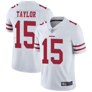 Delightful 49ers #15 Trent Taylor White Men's Stitched NFL Vapor Untouchable Limited Jersey