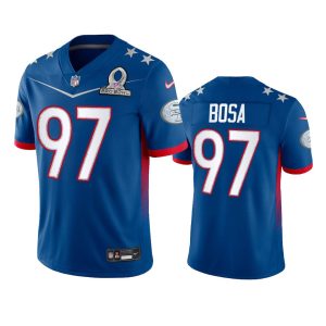 Delightful 49ers #97 Nick Bosa Men's NFL 2022 NFC Pro Bowl Game Jersey Royal