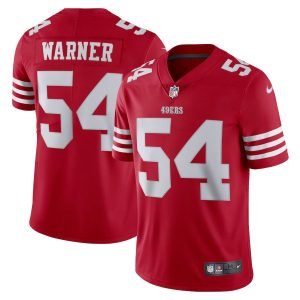 Delightful San Francisco 49ers #54 Fred Warner Scarlet Men's 2022-23 Limited Stitched NFL Vapor Untouchable Jersey