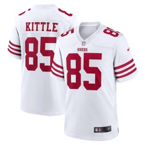 High - quality San Francisco 49ers #85 George Kittle Men's 2022 Player Game Jersey - White