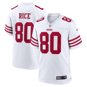 Premium San Francisco 49ers #80 Jerry Rice Men's 2022 Player Game Jersey - White