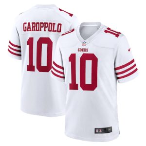 Fantastic San Francisco 49ers #10 Jimmy Garoppolo Men's 2022 Player Game Jersey - White