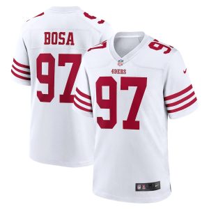 Superb San Francisco 49ers #97 Nick Bosa Men's 2022 Player Game Jersey - White