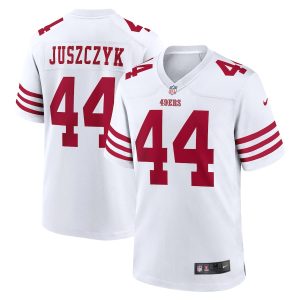 Outstanding San Francisco 49ers #44 Kyle Juszczyk Men's 2022 Player Game Jersey - White