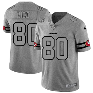 High - quality San Francisco 49ers #80 Jerry Rice Men's Gray Gridiron II Vapor Untouchable Limited NFL Jersey