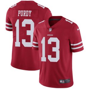 Superb 49ers #13 Brock Purdy Red Team Color Men's Stitched NFL Vapor Untouchable Limited Jersey