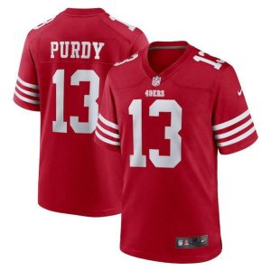 Exceptional San Francisco 49ers #13 Brock Purdy Men's 2022 Player Game Jersey - Scarlet