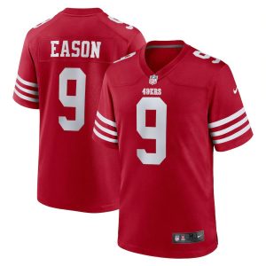 Amazing San Francisco 49ers #9 Jacob Eason Men's 2022 Player Game Jersey - Scarlet