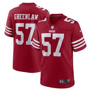 Fantastic San Francisco 49ers #57 Dre Greenlaw Men's 2022 Player Game Jersey - Scarlet